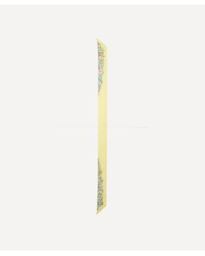Liberty Rachel 8X160 Skinny Silk Scarf - White