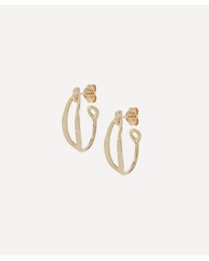 Liberty 9Ct Link Plain Earrings - White