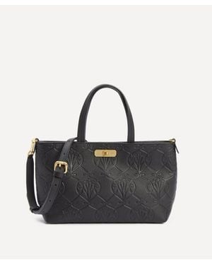 Liberty Iphis Embossed Burlington Mini Tote Bag - Black