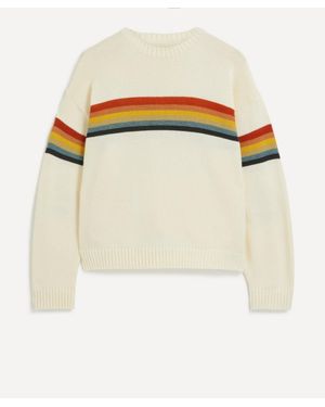 Kapital 5G Knit Smiley Sweater - White
