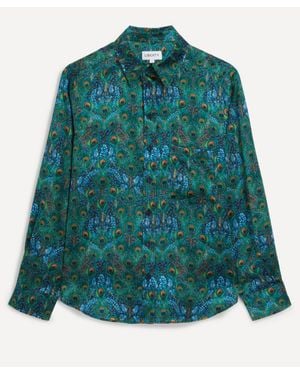 Liberty Relaxed Silk Shirt - Green