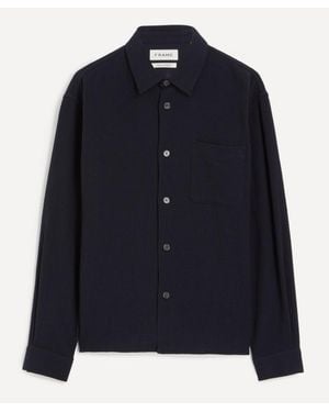 FRAME Open Weave Long-Sleeve Shirt - Blue