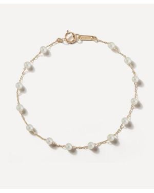 Mizuki 14Ct Floating Pearl Station Bracelet - Natural