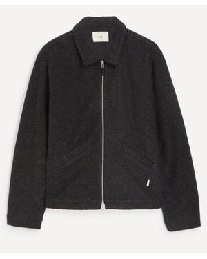 Folk Corduroy Signal Blouson Jacket - Black