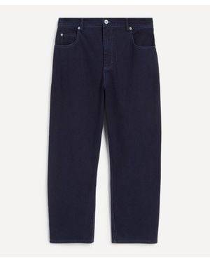 Folk Deep Slub Barrel Leg Jeans - Blue
