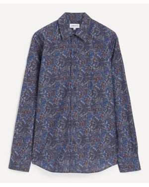 Liberty Classic Fit Tana Lawn Cotton Shirt - Blue