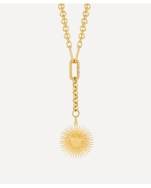 Rachel Jackson 22Ct-Plated Electric Goddess Hardware Chain Necklace - Metallic
