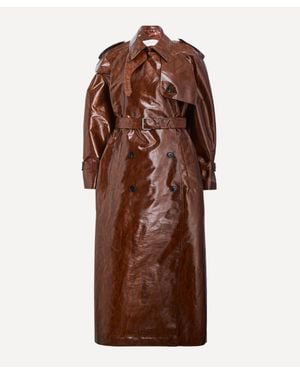 Dries Van Noten Water Repellent Trench Coat - Brown