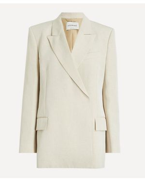 FFORME Winslow Double-Breasted Blazer - Natural