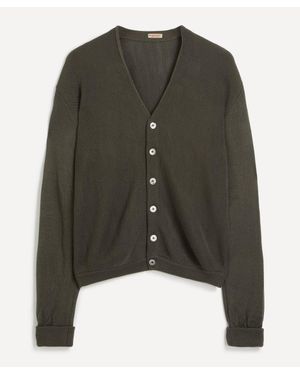 Kapital 10G Eco Knit Elbow Coneybowy Short Cardigan - Green