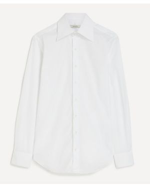 Husbands Wide Cotton Poplin Shirt - White