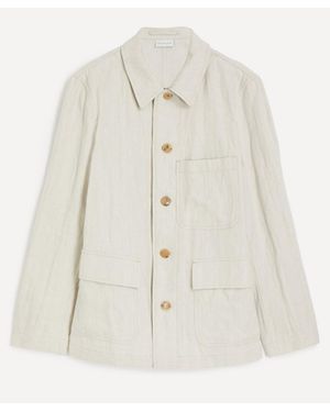 Dries Van Noten Textured Blazer Jacket - White
