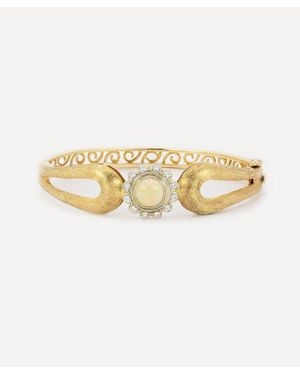 Kojis 14Ct La Triomphe Opal Bangle Bracelet - Metallic
