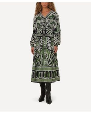 FARM Rio Lace Nature Knit Cardigan - Green