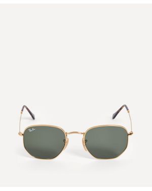 Ray-Ban Hexagonal-Tone Metal Sunglasses - Green
