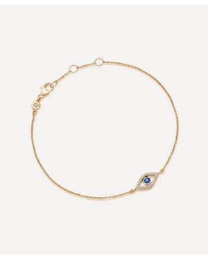 Astley Clarke 14Ct Sapphire Evil Eye Bracelet - Blue