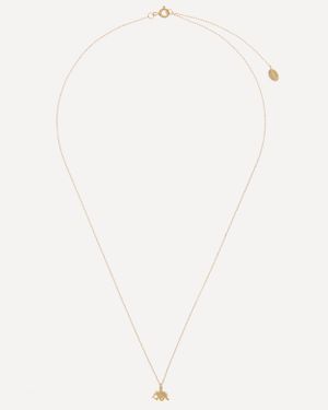 Alex Monroe 18Ct Teeny Tiny Elephant Pendant Necklace - White