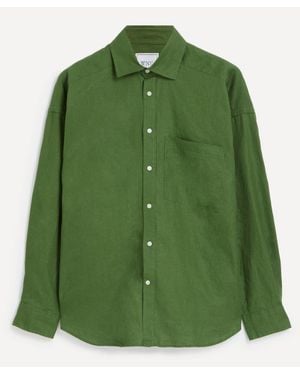 With Nothing Underneath The Weekend Shirt - Green