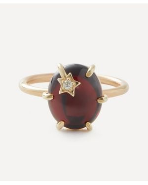 Andrea Fohrman 14Ct Mini Galaxy Garnet Ring - Brown