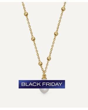 Astley Clarke 18Ct-Plated Vermeil Aurora Pearl Pendant Necklace - White