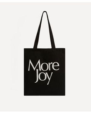 More Joy More Jore Cotton Tote Bag - Black