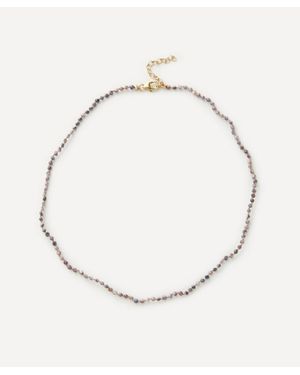 Andrea Fohrman 14Ct Silverite Beaded Choker Necklace - Natural