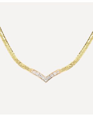 Kojis 14Ct And Vintage Diamond Collar Necklace - Natural