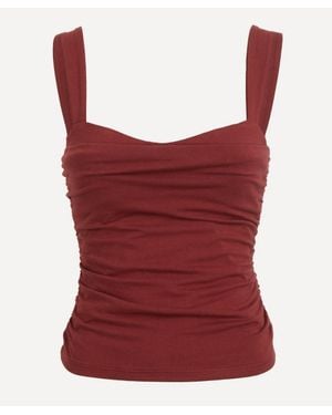 Reformation Trish Knit Top - Red