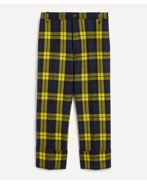 パンツ Vivienne Westwood Check Half Pants Vivienne Westwood plaid-check Pattern straight-leg Trousers