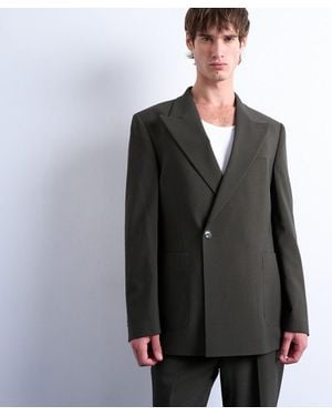 TOPMAN Wool Touch Suit Jacket - Black