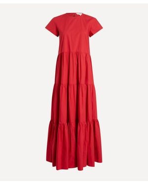 Mondo Corsini Sorrento Rossa Cotton Dress - Red