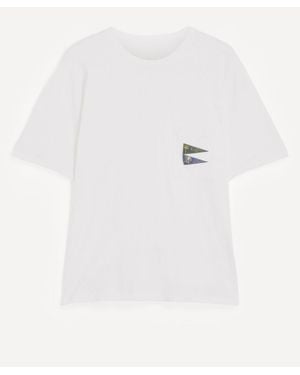 Kapital Pennant Embroidered Jersey T-Shirt - White