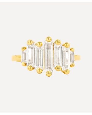 Suzanne Kalan 14Ct Amalfi Topaz Ring - Metallic