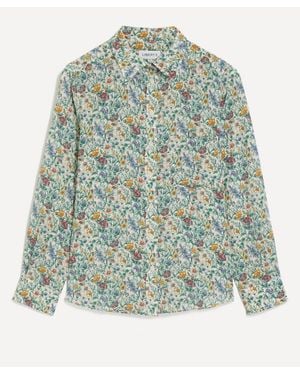 Liberty Relaxed Silk Shirt - Green