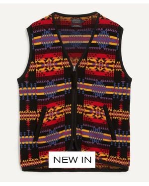 Pendleton Jacquard Vest - Red