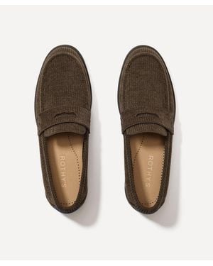 Rothy's The Revelvet Penny Loafer - Brown
