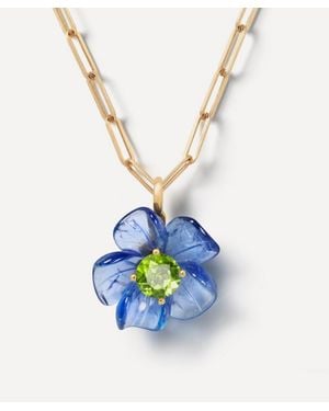 Sophie Joanne 14Ct Big Island Flower Pendant - Blue