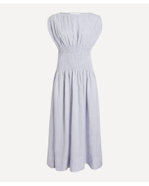 Mondo Corsini Penelope Linen Dress - Blue