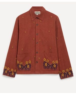 Kartik Research Floral Embroidered Cotton Shirt