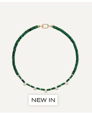 Joolz by Martha Calvo 14Ct-Plated Selene Bead Necklace - Metallic