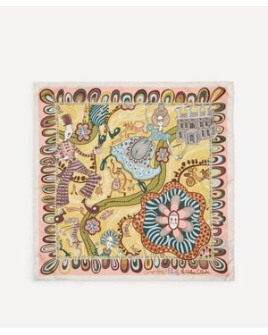 Liberty Grayson Perry For Shirley Smith 45X45 Silk Scarf - Metallic