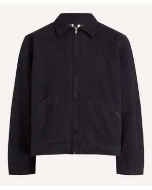 Nudie Jeans Blake Zip Duck Canvas Jacket - Black
