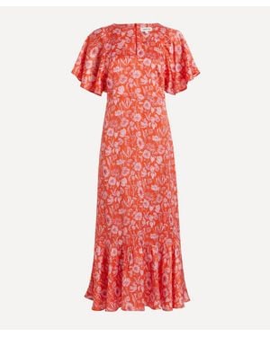 Liberty Silk Aperitivo Dress - Red