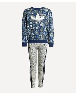 adidas X Liberty London Crew Leggings Set - Blue