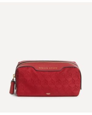 Anya Hindmarch Logo Girlie Stuff Pouch - Red