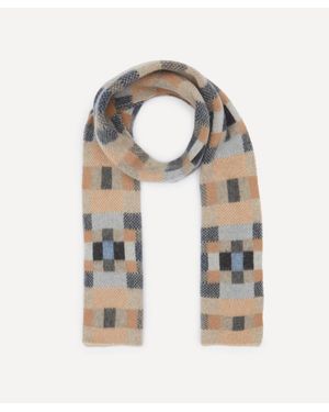 Quinton-chadwick Brushed Block Scarf - Natural