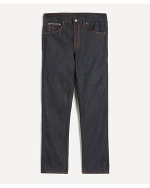 Nudie Jeans Gritty Jackson Straight-Leg Jeans - Gray