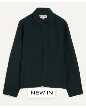 Marané Linen-Cotton Jacket - Green
