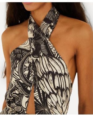 FARM Rio Tropical Scarf Shirt - Black