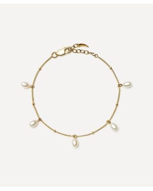Missoma 18Ct-Plated Vermeil Baya Baroque Pearl Chain Bracelet - Natural